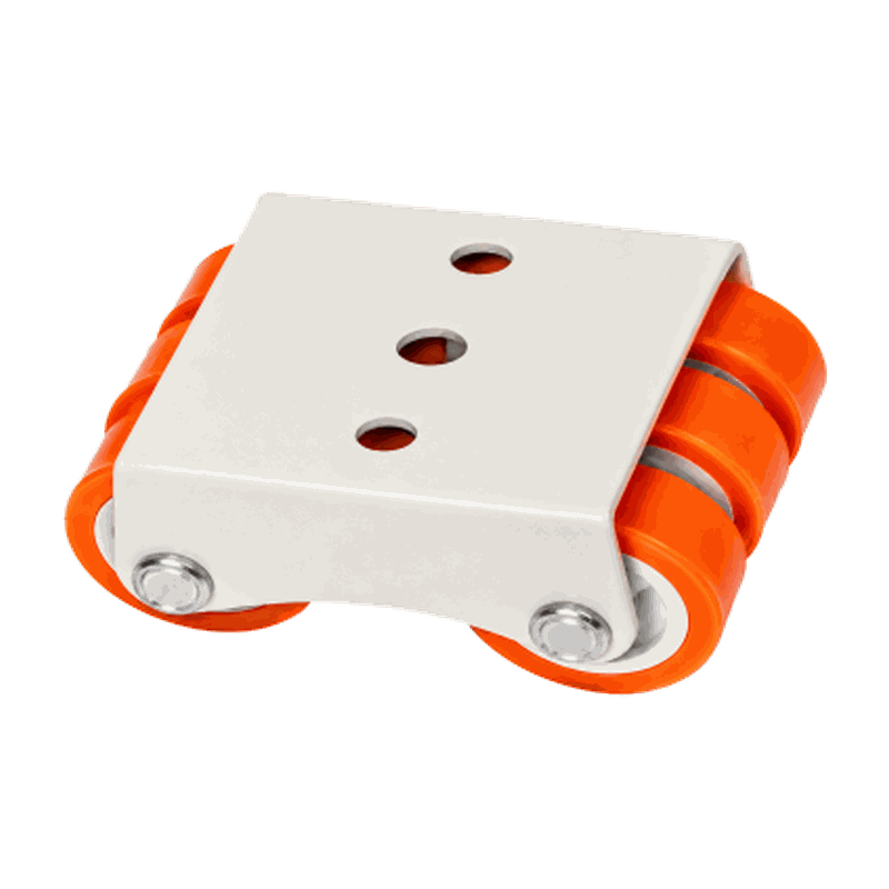 6-Wheel Castor - Orange Fix (MP-101) — premium hardware fitting by Mohan Product