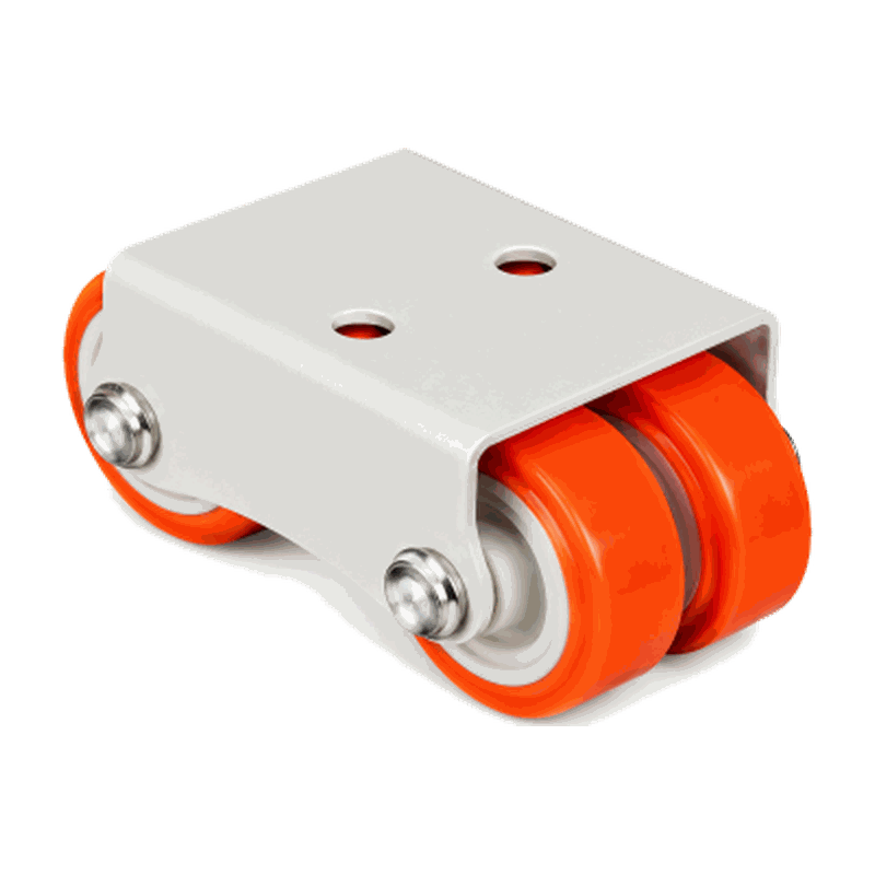 4-Wheel Castor - Orange Fix (MP-113) — premium hardware fitting by Mohan Product