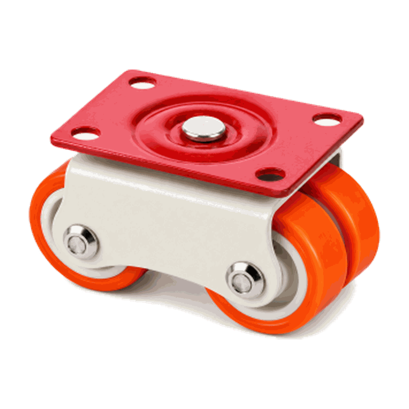 4-Wheel Castor - Orange Moving (MP-114) — premium hardware fitting by Mohan Product